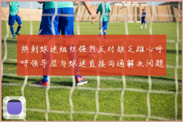 热刺球迷组织强烈反对缺乏雄心呼吁领导层与球迷直接沟通解决问题